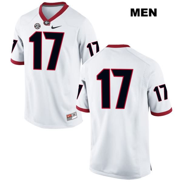 Georgia Bulldogs Men's Davin Bellamy #17 NCAA No Name Authentic White Nike Stitched College Football Jersey YKJ2756QR